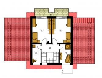 Floor plan of second floor - TREND 292